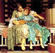 Lord Frederic Leighton Mussic Lesson oil painting artist